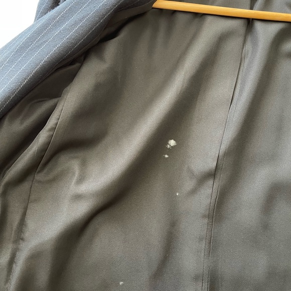 H&M Navy Blue Striped Blazer (size 6) - Picture 6 of 12